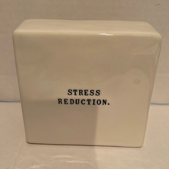 Rae Dunn Desk Set Paperweight Plate Notepad EUC - Picture 4 of 5